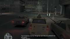 Die Mission der Taxifahrer für GTA 4 für GTA 4