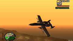 Thunderbold A-10 für GTA San Andreas