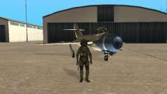 MiG 15 avec armes pour GTA San Andreas
