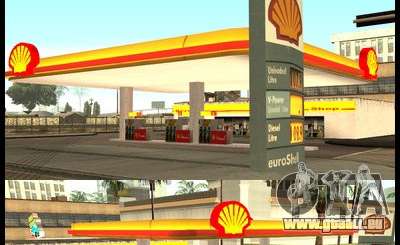 Shell station für GTA San Andreas