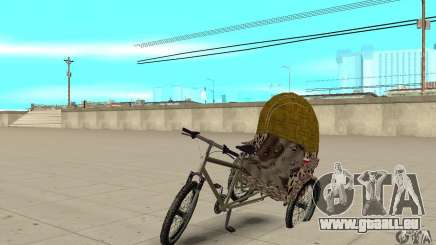 Manual Rickshaw v2 Skin4 pour GTA San Andreas