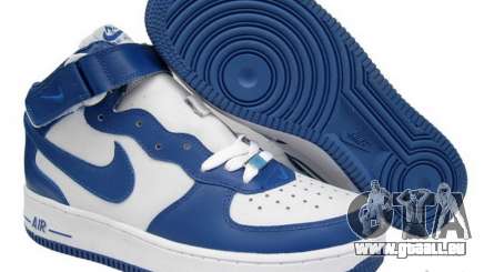 Blue Nike Air Force für GTA San Andreas