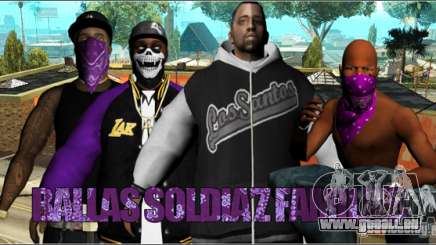 Pack Ballas Soldiaz Families V.2 pour GTA San Andreas