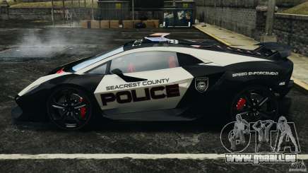 Lamborghini Sesto Elemento 2011 Police v1.0 ELS pour GTA 4