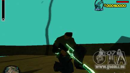 Blue weapons pack pour GTA San Andreas