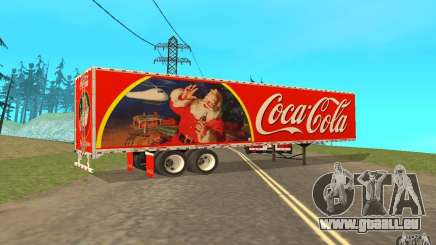 La semi-remorque à la coutume Peterbilt 379 Coca Cola pour GTA San Andreas
