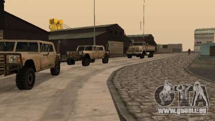 La base militaire reconstituée en quais v3.0 pour GTA San Andreas