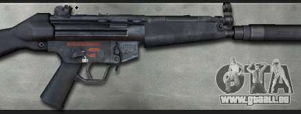 MP5A4 Silenced pour GTA San Andreas