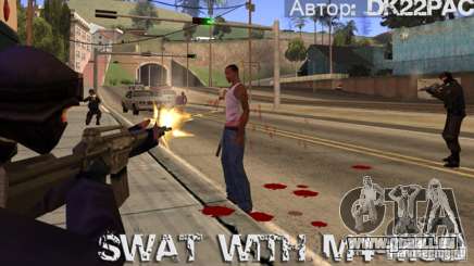 SWAT est armé avec M4 pour GTA San Andreas