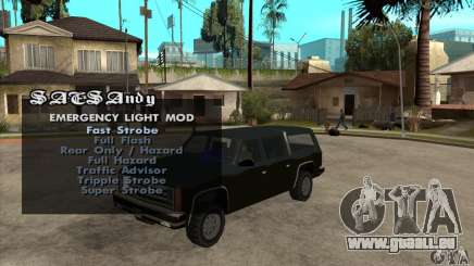 ELM v9 for GTA SA (Emergency Light Mod) pour GTA San Andreas