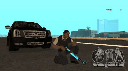 Black &amp; Blue guns für GTA San Andreas