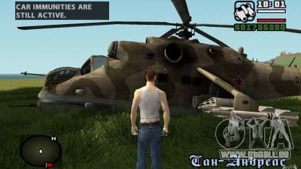Mil Mi-24 für GTA San Andreas