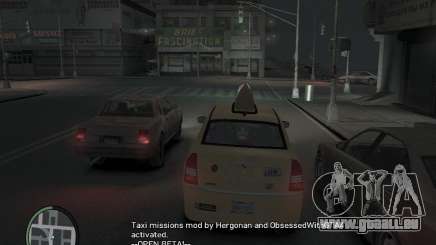 Die Mission der Taxifahrer für GTA 4 für GTA 4
