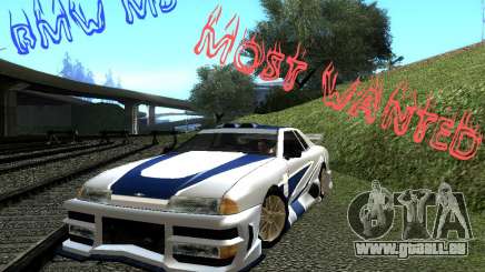 Vinyle avec la BMW M3 GTR dans Most Wanted pour GTA San Andreas