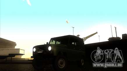 UAZ 31512 vert chasseur pour GTA San Andreas