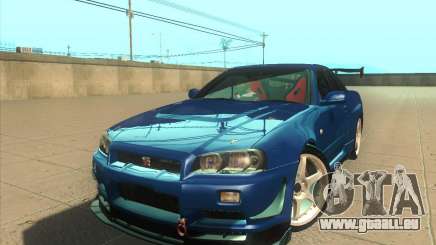 Nissan Skyline GT-R R34 M-Spec Nur pour GTA San Andreas