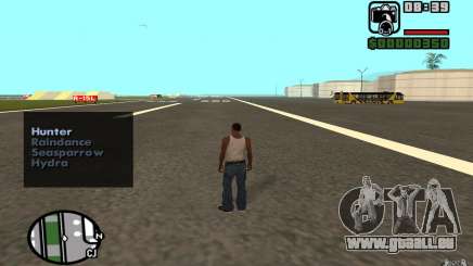 Appui aérien lors de l'attaque. pour GTA San Andreas