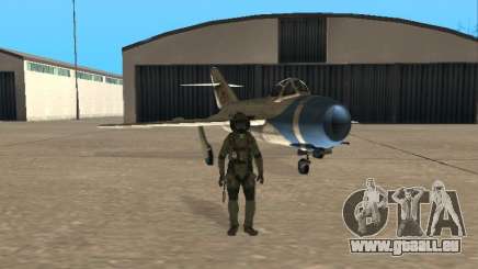 MiG-15 mit Waffen für GTA San Andreas