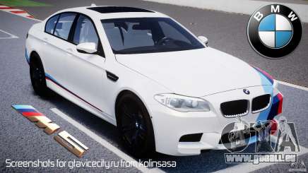 BMW M5 F10 2012 M Stripes pour GTA 4