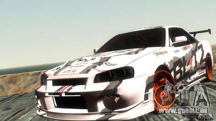 Nissan Skyline R34 Blitz für GTA San Andreas