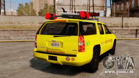 Chevrolet Suburban Los Santos Lifeguard [ELS] pour GTA 4