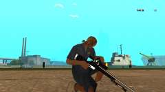 White Chrome Sniper Rifle für GTA San Andreas