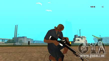 White Chrome Sniper Rifle pour GTA San Andreas