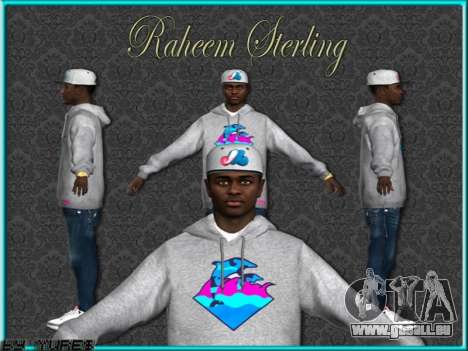 Raheem Sterling skin pour GTA San Andreas