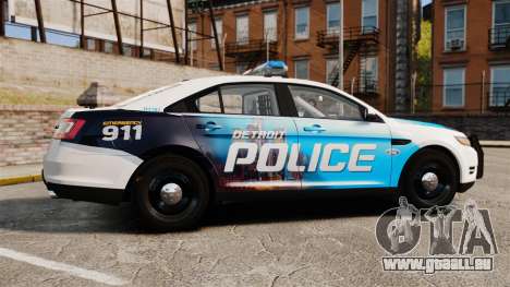 Ford Taurus 2010 Police Interceptor Detroit pour GTA 4