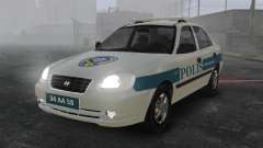 Hyundai Accent Admire Turkish Police [ELS] für GTA 4