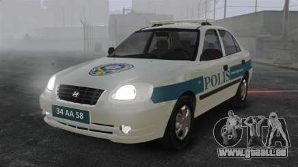 Hyundai Accent Admire Turkish Police [ELS] für GTA 4