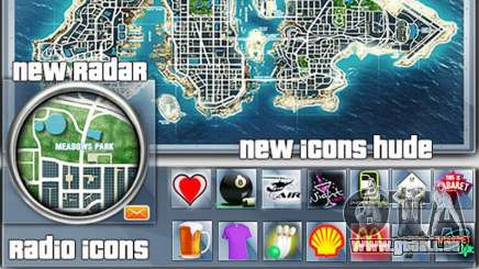 Map-Radar-HUD Pack pour GTA 4