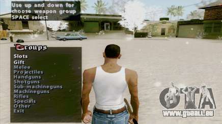 Weapons Menu Mod pour GTA San Andreas