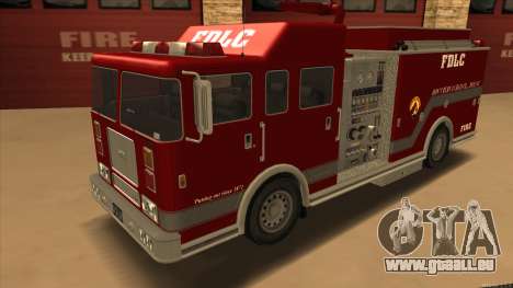 Firetruck HD from GTA 3 pour GTA San Andreas