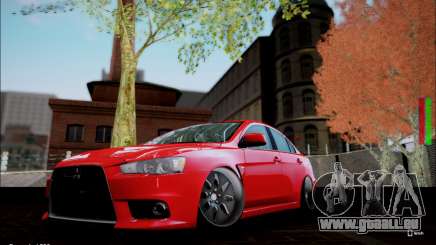 Mitsubishi Lancer Evolution X Stance Work für GTA San Andreas