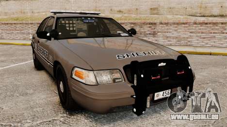 Ford Crown Victoria 2008 Sheriff Patrol [ELS] pour GTA 4
