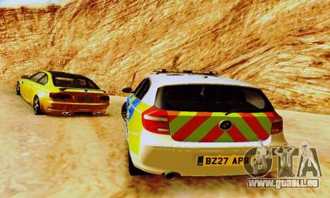 BMW 120i SE Police pour GTA San Andreas