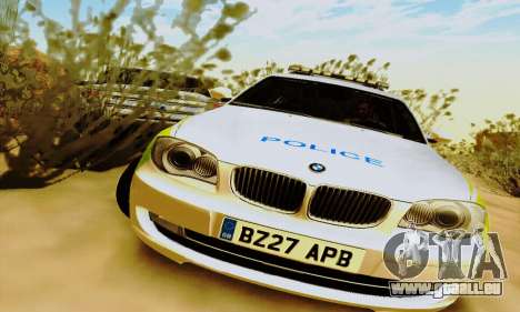 BMW 120i SE Police pour GTA San Andreas