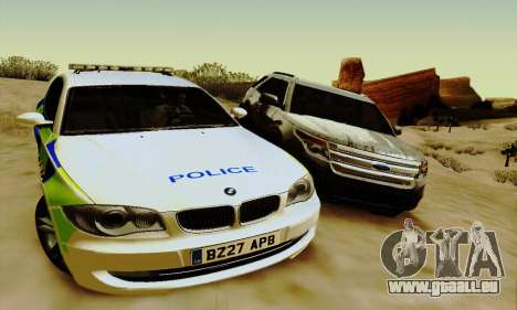 BMW 120i SE Police pour GTA San Andreas