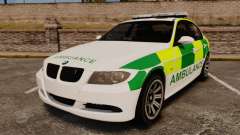 BMW 330i Ambulance [ELS] für GTA 4