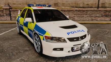 Mitsubishi Lancer Evolution IX Uk Police [ELS] pour GTA 4