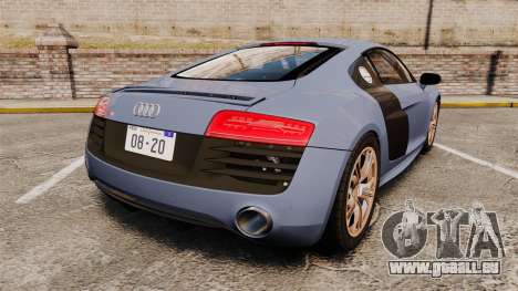 Audi R8 V10 plus Coupe 2014 [EPM] pour GTA 4