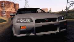 Nissan Skyline GT-R R34 V-Spec Lexani Rims pour GTA San Andreas