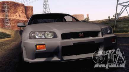 Nissan Skyline GT-R R34 V-Spec Lexani Rims pour GTA San Andreas