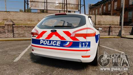 Ford Mondeo IV Wagon Police Nationale [ELS] pour GTA 4
