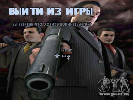 L'écran de démarrage de Mafia II pour GTA San Andreas