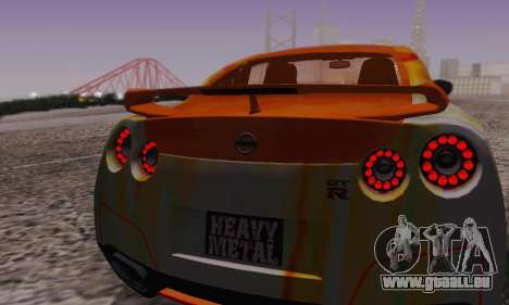 Nissan GTR Heavy Fire pour GTA San Andreas