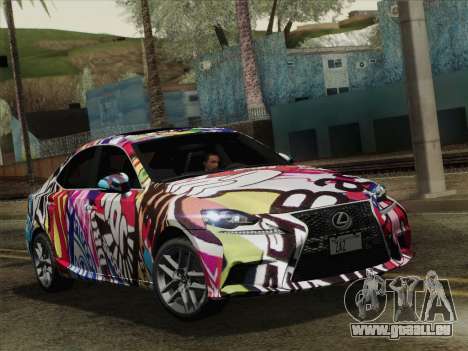 Lexus IS350 FSPORT Stikers Editions 2014 pour GTA San Andreas