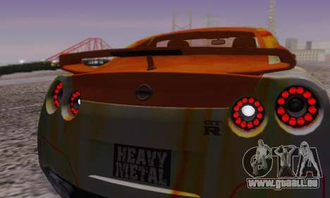 Nissan GTR Heavy Fire für GTA San Andreas