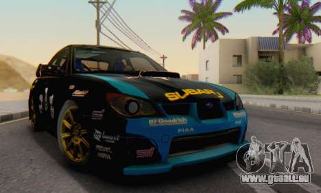 Subaru Impreza WRC STI Black Metal Rally pour GTA San Andreas